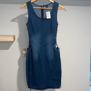 Windsor blue dress with‎ cut outs
